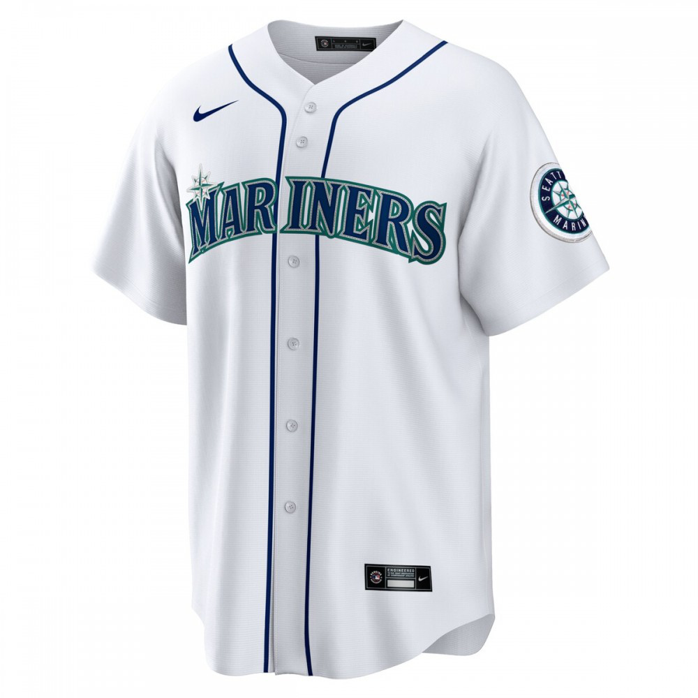 Cal Raleigh Seattle Mariners Home Replica Jersey - White-Pro Kit Vault | Brand New 26/27 Sports Jerseys